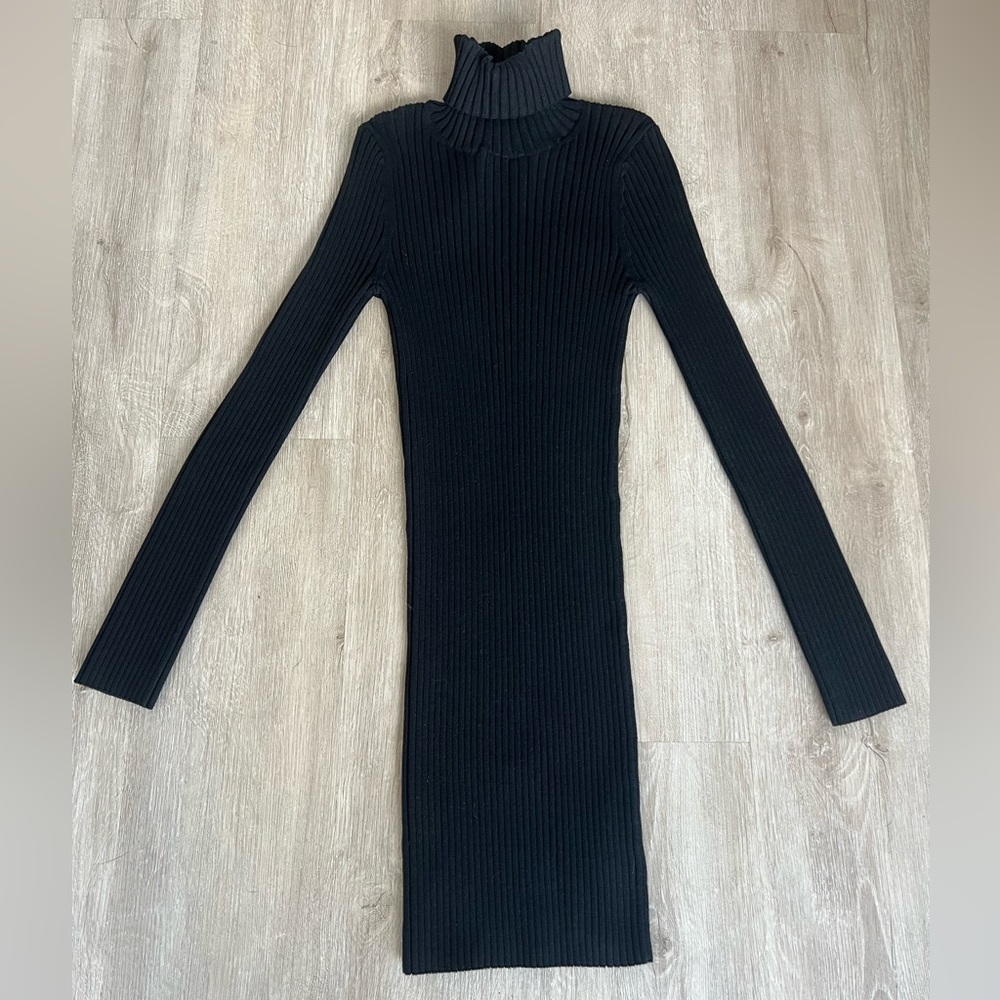 KITH ribbed turtleneck bodycon dress